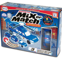 Popular Playthings - Magnetic Mix or Match Vehicles Police