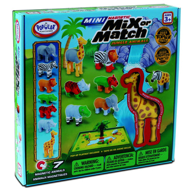Popular Playthings - Magnetic Mix or Match Mini Jungle Animals