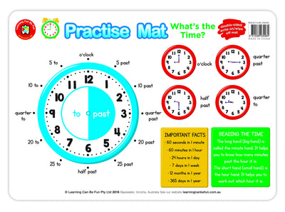 LCBF - Practise Mat What's the Time?