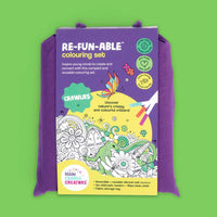 Little Change Creators - Re-Fun-Able Reusable Colouring Set Crawlies