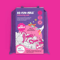 Little Change Creators - Re-Fun-Able Reusable Colouring Set Our World