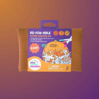 Little Change Creators - Re-Fun-Able Pocket Reusable Colouring Set Roar!