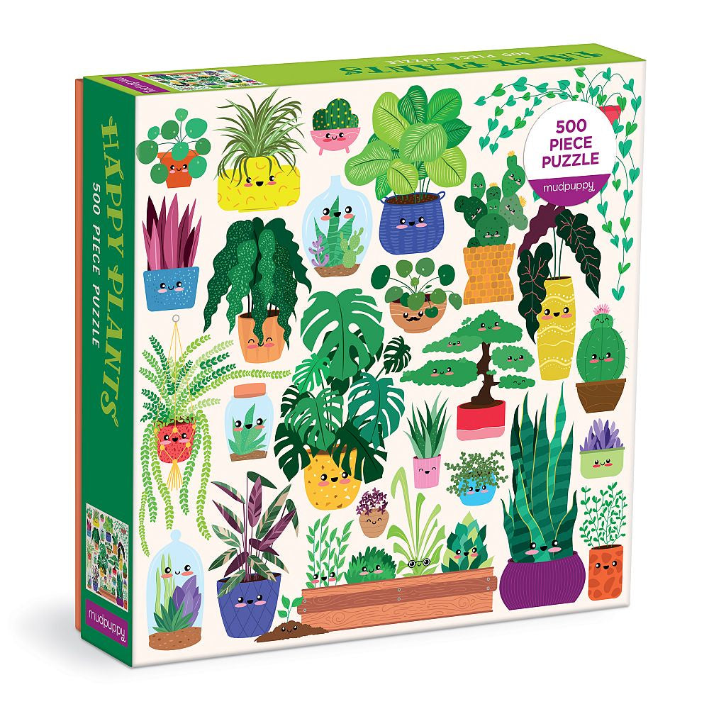 Mudpuppy - Puzzle 500 piece Happy Plants