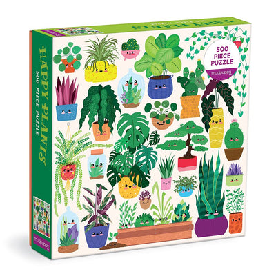 Mudpuppy - Puzzle 500 piece Happy Plants