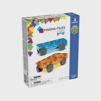 Magna-Tiles - Cars 2 piece Blue & Orange
