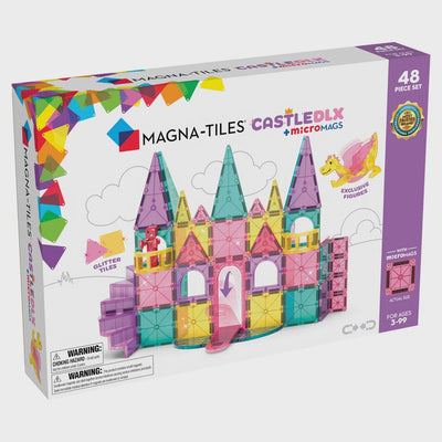 Magna-Tiles - Castle DLX + MicroMags 48 piece