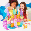 Magna-Tiles - Castle DLX + MicroMags 48 piece