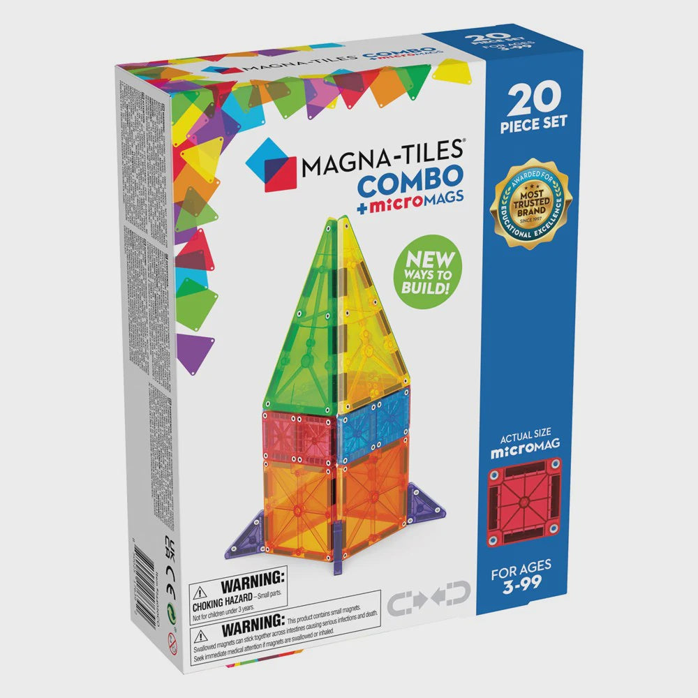 Magna-Tiles - Combo + MicroMags 20 piece