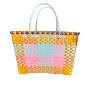 Nibbanah - Recycled Plastic Basket Adult Rectangle Assorted Colours