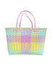 Nibbanah - Recycled Plastic Basket Adult Rectangle Assorted Colours