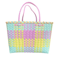 Nibbanah - Recycled Plastic Basket Adult Rectangle Assorted Colours