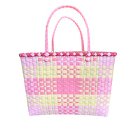 Nibbanah - Recycled Plastic Basket Adult Rectangle Assorted Colours