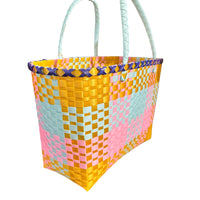 Nibbanah - Recycled Plastic Basket Adult Rectangle Assorted Colours