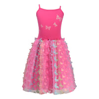 Pink Poppy - Dress Rainbow Butterfly Hot Pink Assorted Sizes