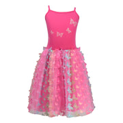 Pink Poppy - Dress Rainbow Butterfly Hot Pink Assorted Sizes