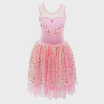 Pink Poppy - Dress Pirouette Princess with Rose Gold Glitter Assorted Sizes