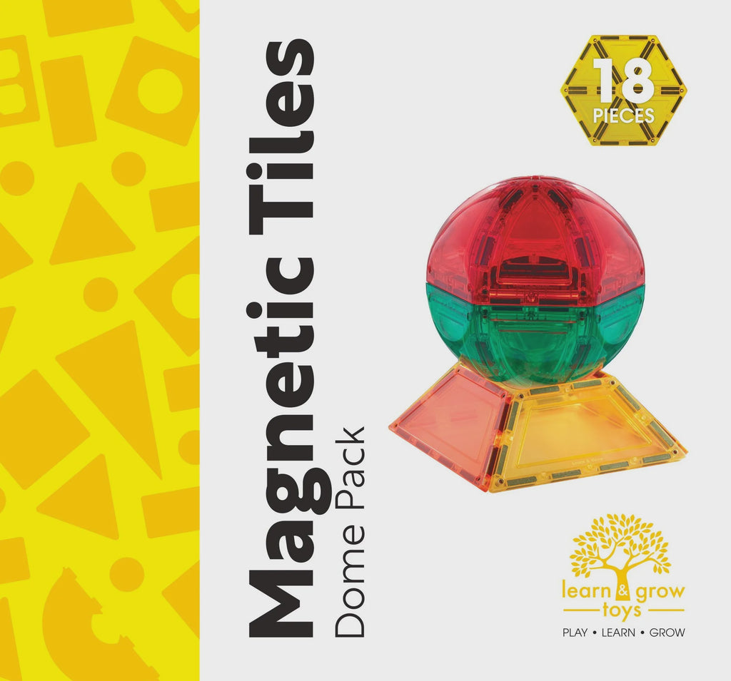 Learn & Grow Toys - Magnetic Tiles Dome Pack 18 piece