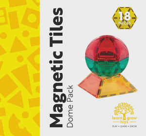 Learn & Grow Toys - Magnetic Tiles Dome Pack 18 piece