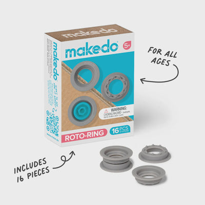 Makedo - Cardboard Construction System Roto-Ring 16 piece