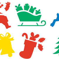 EC - Stencils Christmas 6 piece