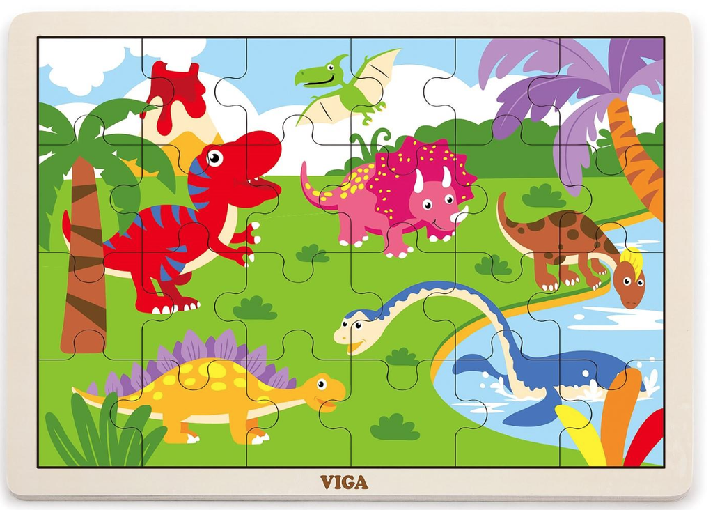 Viga - Jigsaw Puzzle 24 piece Dinosaurs