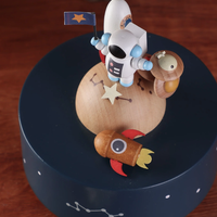 Woody Lands Crafts - Music Box Space Travel