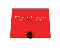 Mondrian Blocks Logic Game Red