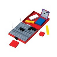 Mondrian Blocks Logic Game Red