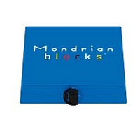 Mondrian Blocks Logic Game Blue