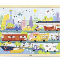 Viga - Jigsaw Puzzle 48 piece City Transportation