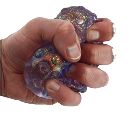 TNW - Super Squeeze Ball with Glitter & Bumps