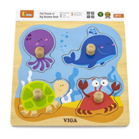 Viga - Big Knob Puzzle Sea Creatures
