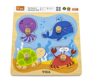 Viga - Big Knob Puzzle Sea Creatures
