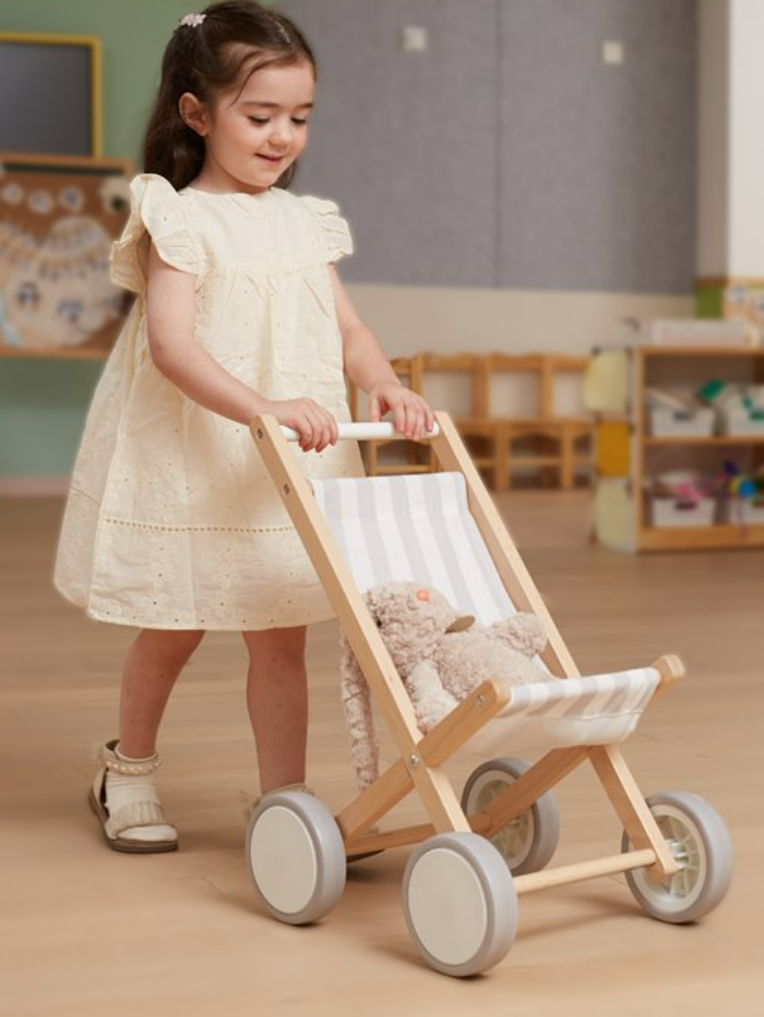 Viga - Doll Stroller Grey