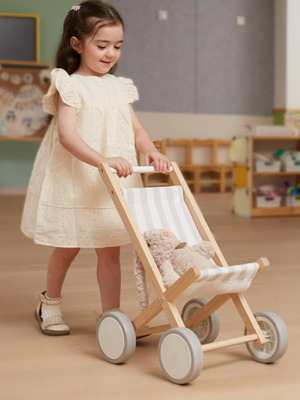 Viga - Doll Stroller Grey