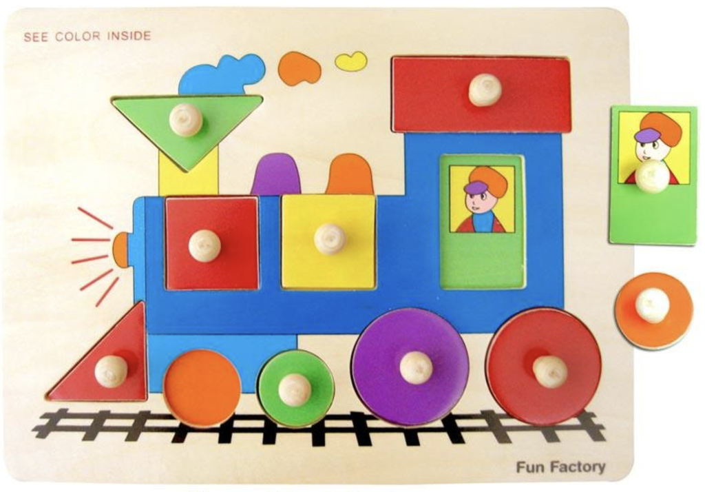 Fun Factory - Peg Puzzle Shape & Colour Train