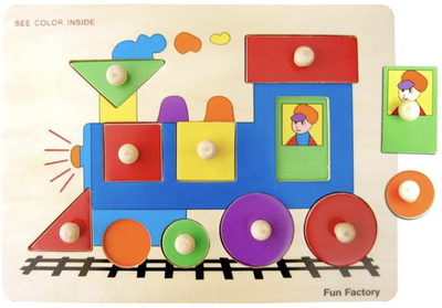 Fun Factory - Peg Puzzle Shape & Colour Train