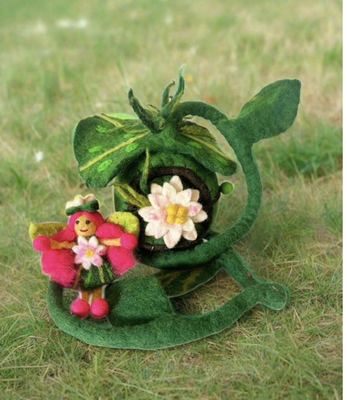 Himalayan Felt Co - Felt Pod Fairy Home Lilly Pod