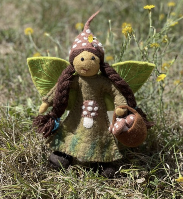 Himalayan Felt Co - Fairies of the Forest XL Elfie Toadstool Fairy