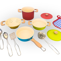 Colourful Metal Cooking Set 11 piece