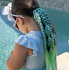 Mermaid Hair Extensions - Pre-Styled Bubbles & Plaits Jade