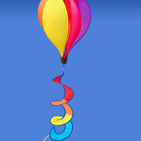 Harlequin Toys - Windsock Hot Air Balloon Multicolour Brights with Pink