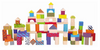 Viga - Wooden Blocks 100 piece Patterned