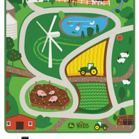 John Deere - Playmat with Mini Vehicle Farm