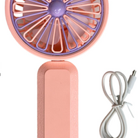 USB Hand-Held Fan Assorted Colours