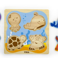 Viga - Big Knob Puzzle Sea Creatures