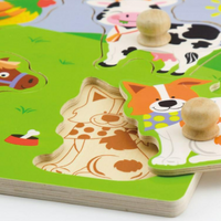 Viga - Big Knob Puzzle Farm Animals