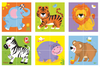 Viga - 6-Side Cube Puzzle Wild Animals