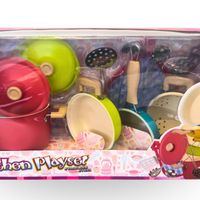 Colourful Metal Cooking Set 11 piece