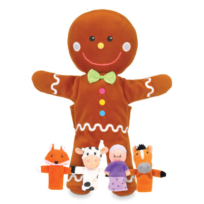 Fiesta Crafts - Hand & Finger Puppet Set Gingerbread Man